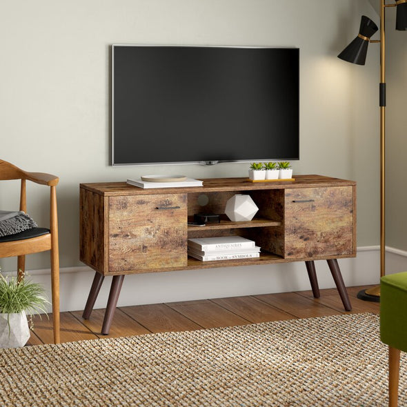 1 - TV Stand Pine Wenge Lincolnwood for TVs up to 50" Mid-century modern design