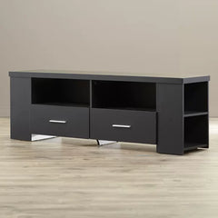 Bukovinka TV Stand for TVs up to 65" Dual Storage Drawers with Satin Finish