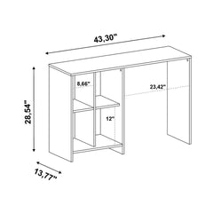 Seattle Desk - White perfect Piece for Any Small Office Space Engineered Wood