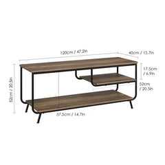 Spellman TV Stand for TVs up to 55" 2 Shelving Areas Provides Additional Space 4 Adjustable Feet