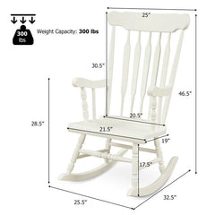 Rocking Chair Soft Seat Cushion with Good Resilience Adds Extra Comfort to your Hips