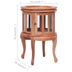 29.9'' Tall 2 - Door Round Accent Cabinet ideal for Displaying Decorative Objects, Photo Frames, Potted Plants