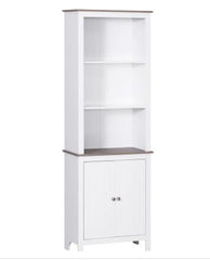 Freestanding Storage Cabinet, Bathroom Linen Tower, Kitchen Cupboard, Buffet Cabinet, Bookcase with Double Door