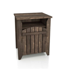 Rustic Oak 20-inch 1-shelf Side Table Great for Living Room Bedroom