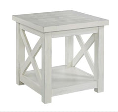 Off-White End Table Perfect for Master Bedroom or Making a Guest Room