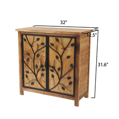 31.5'' Tall Metal 2 - Door Accent Cabinet Offers Ample Storage Space for your Essentials