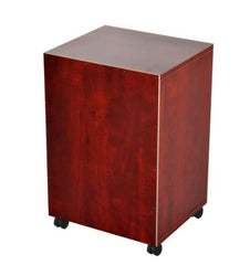 24" Rolling End Table Mobile Printer Cart Nightstand Organizer - Brown