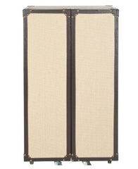 Grayson Storage Beige Bar Cabinet - 23.6" x 17.7" x 42.1"