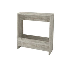 Modern Side Table - 23.62'' x 16.45'' x 7.87'' - Wood - Ivory Perfectly Functional, this Side Table is a Fun and Useful Addition to your Living Room