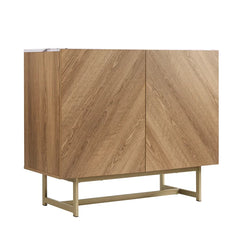 39.37'' Wide Sideboard Adjustable Shelves Brings Ample Storage Mid-Century Modern