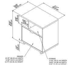 File Cabinet with Shelves Perfect Choice for Home Offices, the Single Drawer Filing Cabinet