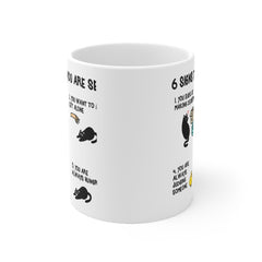 Six signs that you are secretly a cat | crazy cat lady mug | cat mug | gifts for cat lovers | Cat Lover Gift Mug | mg2aa Mug 11oz