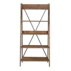 Brown Ladder Bookcase Potted Plants to Laundry Baskets, to Books, There are so Many Ways to Use This Rustic Ladder Bookcase