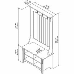 Wooden Entryway Storage Salina Hall Tree Keep your shoes, bags, hats, and more corralled while lending a touch