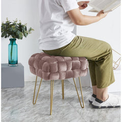 Velvet Tufted Square Cocktail Ottoman Comfortable Seat. This Ottoman is Both Soft and Stylish Perfect Addition to any Room