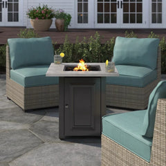 Sabina Steel Propane Fire Pit Table