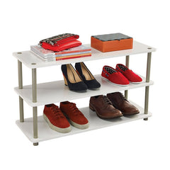 12 Pair Shoe Rack 3 Shelf Easily Organize Shoes, Accessories, Hats, Purses Getting Organized Quick and Easy