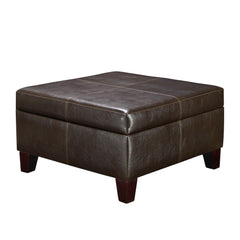 Dorel Living Square Storage Ottoman, Living Room Furniture, Espresso