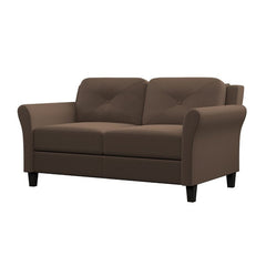 Flared Arm Loveseat Two-Seat Option Fit Your Space and Style Foam Cushions and Curved Arms Relax in Pure Comfort