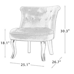 Tufted Barrel Chair Curved Back for a Wingback Silhouette with a Rolled Top Edge Glam or Classic Living Rooms