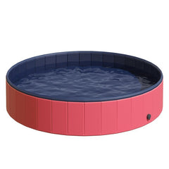 Pet Swimming Pool Bathing Tub Multiple Uses Collapsible Dog Bathtub, Toddler Swimming Pool, Sandbox, or Ball Pit