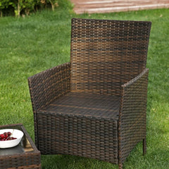 Milladore Wicker/Rattan 2 - Person Seating Group with Cushions