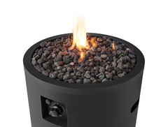 Mainstays 23-Inch Round Pillar Propane Gas Outdoor Fire Pit