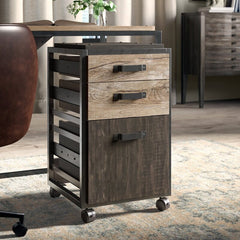 3-Drawer Vertical Filing Cabinet  Edgerton 3-Drawer Vertical Filing Cabinet filing cabinet offers the appeal of industrial design