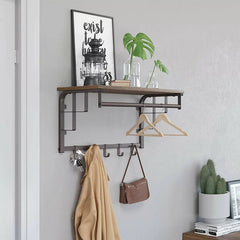 Tovar Wall Mounted Coat Rack Replace your wall art with something both useful and attractive - wall mounted coat rack