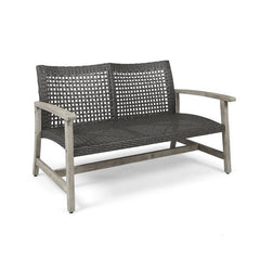 Bedingfield Outdoor Loveseat Small Two-Seater Sofa is Perfect as a Cozy Spot, Weather-Resistant Perfect for an Organic Outdoor Look