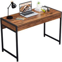 GreenForest 47" Writing Desk with 2 Storage Drawers, Home Office Computer Desk,Modern Study Laptop Table, Makeup Vanity Console Table,