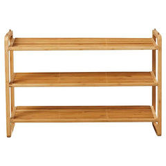 3 Tier 12 Pair Shoe Rack Perfect for Helping Organize any Entryway, This Shoe Rack Features Three Tiers of Shelving Organizing