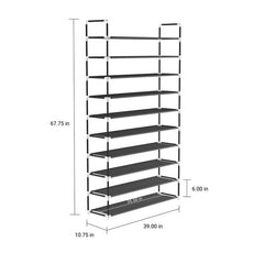 Standing shoe storage 10-Tier 50 Pair Shoe Rack