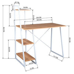 Wooden Office Home Desk Harshbarger Writing Desk