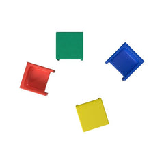 Set of 4 Red, Blue, Yellow, Green Cube Chair Kids Desk Chair as a table. With a Set of 4 use One As a Table and 3 As Chairs. Durable