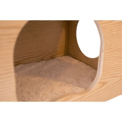 Cat Tree Removable and Washable Mat for Extra Comfort. The Wall-Mounted Cat Lounging Set Creates a Meandering Climbing