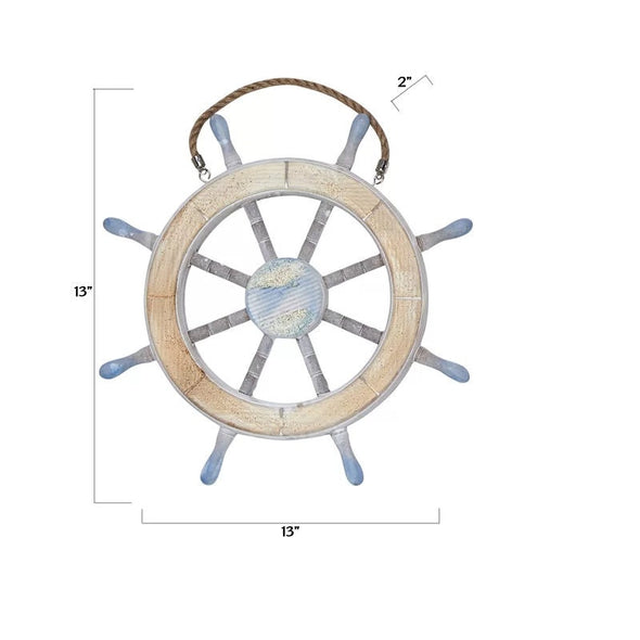 Nautical Ship Wheel Wall Décor