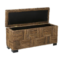 Cendejas Wicker Flip Top Storage Bench