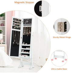 Jewelry Mirrored Cabinet Armoire Organizer Storage Jewelry Box with Stand  Save Your Favorite Accessories Safely