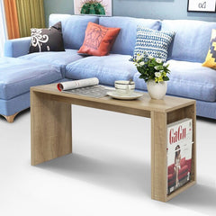 Wooden Oak Coffee Table with Book Shelf Perfect for your Living Room, Wooden Cofffe Table