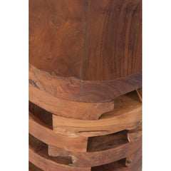 Solid Wood Drum End Table Perfect Size for Small Spaces Perfect For Your Living Room or Bedroom with This Beautiful End Table