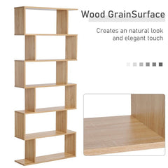 Geometric Bookcase 6 Shelves Modern Geometric Bookcase Will Give You Plenty of Storage Space in Your Hallway, Living Room