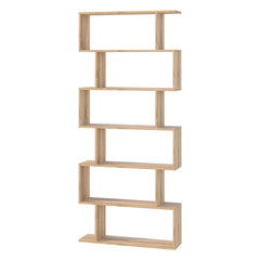 Geometric Bookcase 6 Shelves Modern Geometric Bookcase Will Give You Plenty of Storage Space in Your Hallway, Living Room