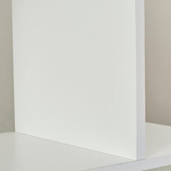 White Angelica Geometric Bookcase Providing Perfect Platforms for Displaying Framed Photos, Books Perfect for Space Saving