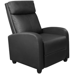 Faux Leather Massage Chair Comfortable High-Density Thick Sponge Adjustable Angle Backrest and Footrest