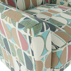 Arm Accent Chairs  Green Modern Half Moon Print Added To Your Living Room, Den, Or Office, This Armchair Boasts A Versatile Design