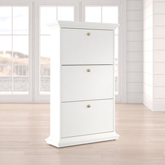 21 Pair Shoe Storage Cabinet Keep your Shoes Organized and Declutter your Closet with This Shoe Storage Cabinet Three Drawers Tilt Open