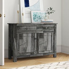 2 - Door Accent Cabinet Adds Storage To A Living Room, But is The Perfect Addition To An Entryway or Dining Room. Two Drawers