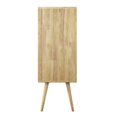 Solid Wood 2 - Door Accent Cabinet Modern Style, and Essential Storage, To Your Living Room Or Dining Room Splayed Legs