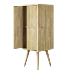 Solid Wood 2 - Door Accent Cabinet Modern Style, and Essential Storage, To Your Living Room Or Dining Room Splayed Legs